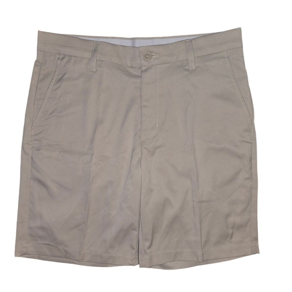 Amazon Essentials Classic Fit Golf Chino Shorts‎ Mens 32 100% Cotton Twill Khaki